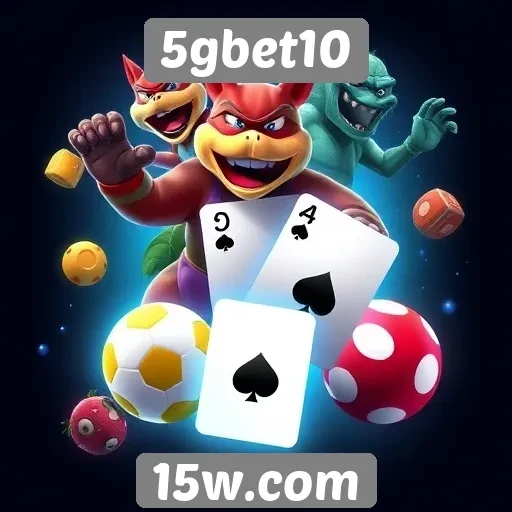Variedade de jogos disponíveis na plataforma 5gbet10